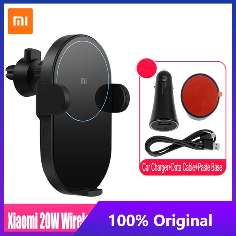 

Оригинальное автомобильное беспроводное зарядное устройство Mijia Xiaomi 20 Вт, быстрая зарядка, автомобильный держатель для телефона Xiaomi MI 12 11 10 ...