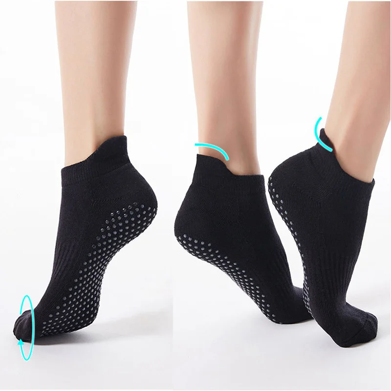 

Socks Socks 2023 Non Slipper Anti-Skid Slip Barre Grip Yoga Sticky Socks for Yoga Pilates Barre Home Workout Sport