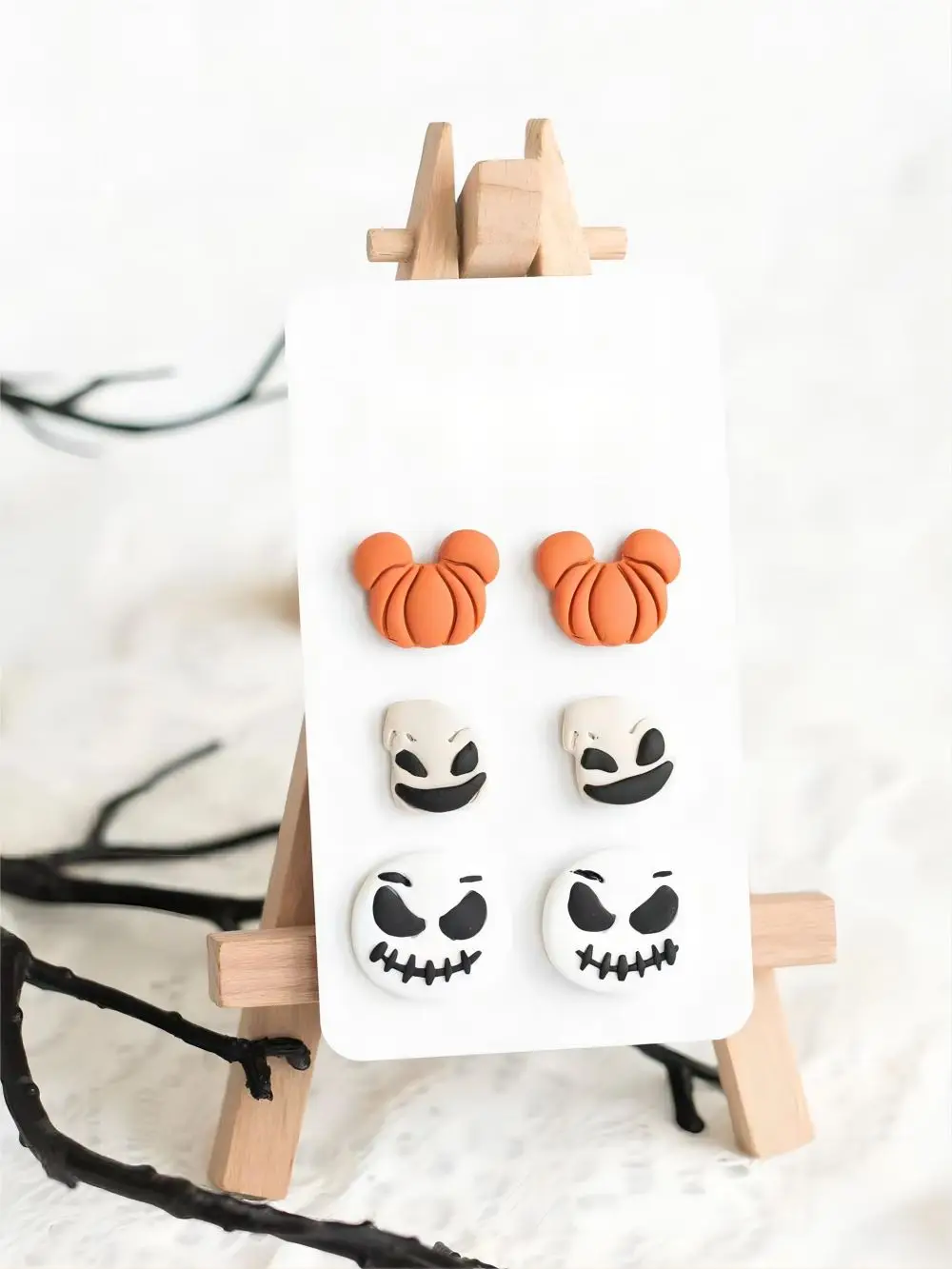 Новые осенние/Хэллоуин серьги из полимерной глины в форме головы тыквы/волшебной