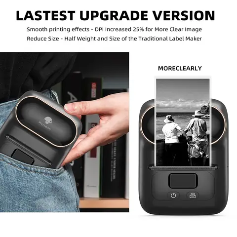 Phomemo M110 устройство для изготовления этикеток мини-принтер этикеток портативный принтер для клейких наклеек этикетировочная машина 20-50 мм для домашнего офиса и школы