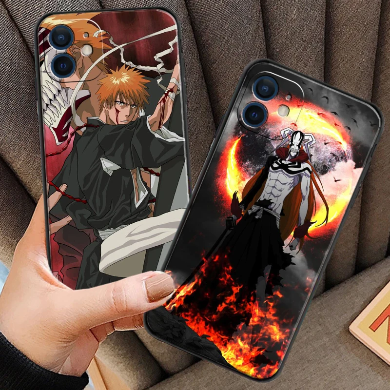 

Bleach Anime Japan Phone Cases For iPhone 11 12 Pro MAX 6S 7 8 Plus XS MAX 12 13 Mini X XR SE 2020 Soft TPU Carcasa Funda