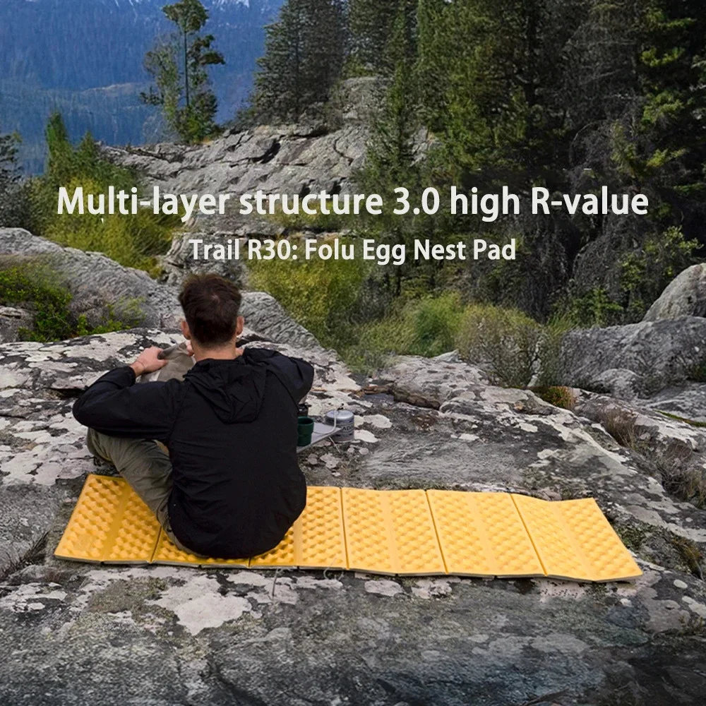 Фото Naturehike Troues R 3,0 легкий портативный складной квадратный коврик для яичного гнезда, уличный утолщенный коврик 2,5 см для кемпинга, рыбалки, пикника №1