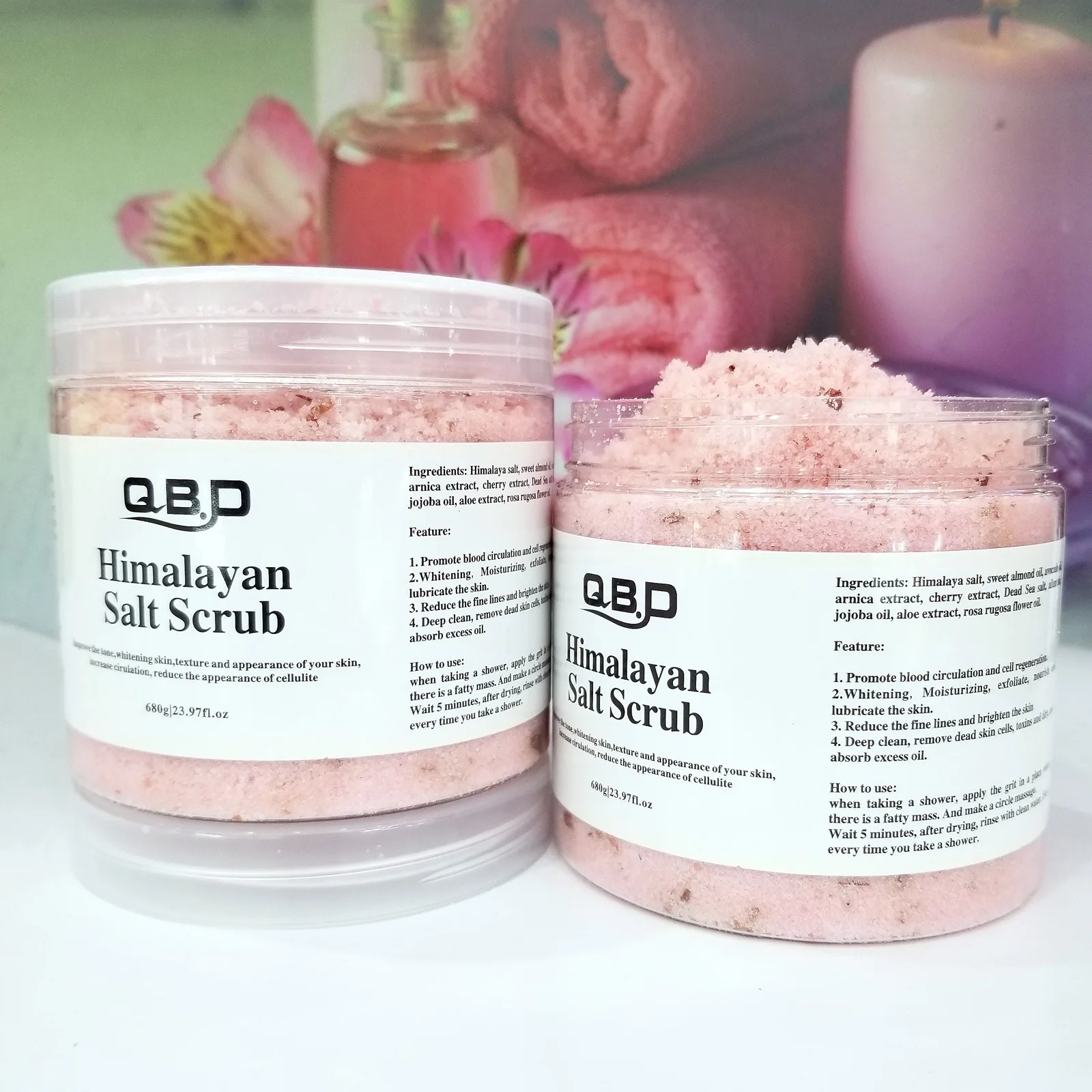 

Cross-border for Himalayan bubble body scrub bath salt deep cleaning gentle exfoliating scrub wholesale