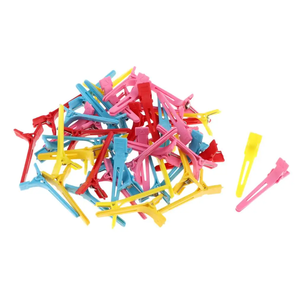 

50 Pcs Multicolored Crocodile Alligator Hair Clip DIY Accessories Hair Clip For