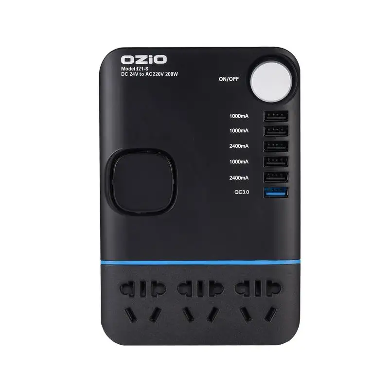

200W Car Power Cigarette Lighter Inverter DC 12V To AC 220V Converter Charger Adapter Lighter Socket USB Output