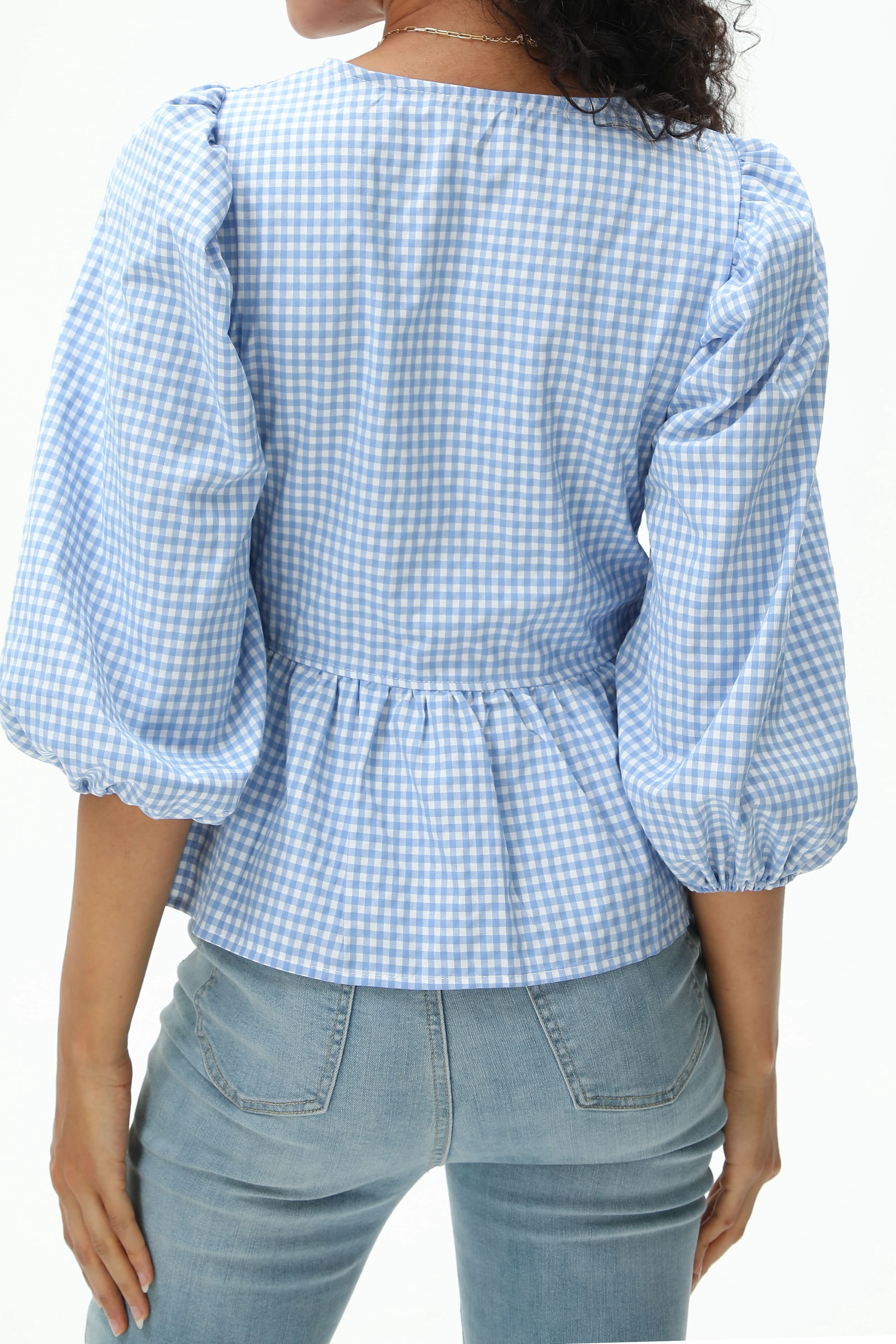 Женские рубашки в клетку с длинным рукавом синие и черные повседневные блузки из