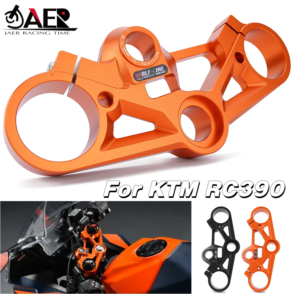 

Тройной зажим для мотоцикла для KTM RC390 RC 390 2022 CNC алюминиевая верхняя панель держателя вилки