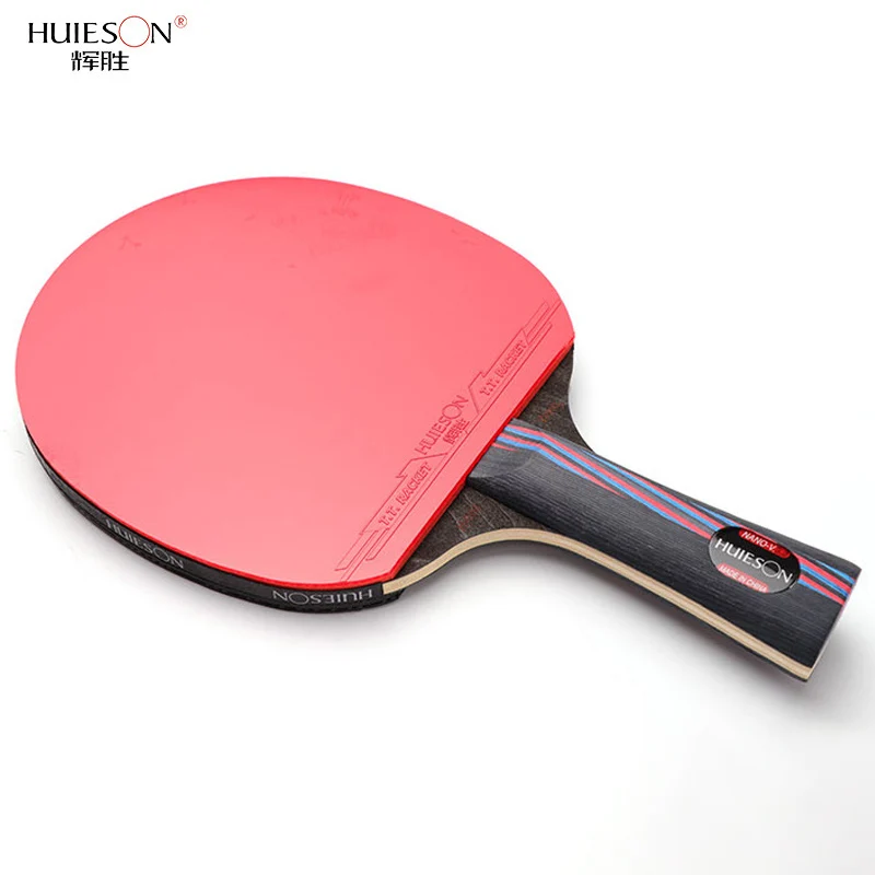 Фото Ракетка для настольного тенниса HUIESON Carbon King 9,8, ракетка для пинг-понга, весло, соревновательная бита для пинг-понга с футляром для переноски №1