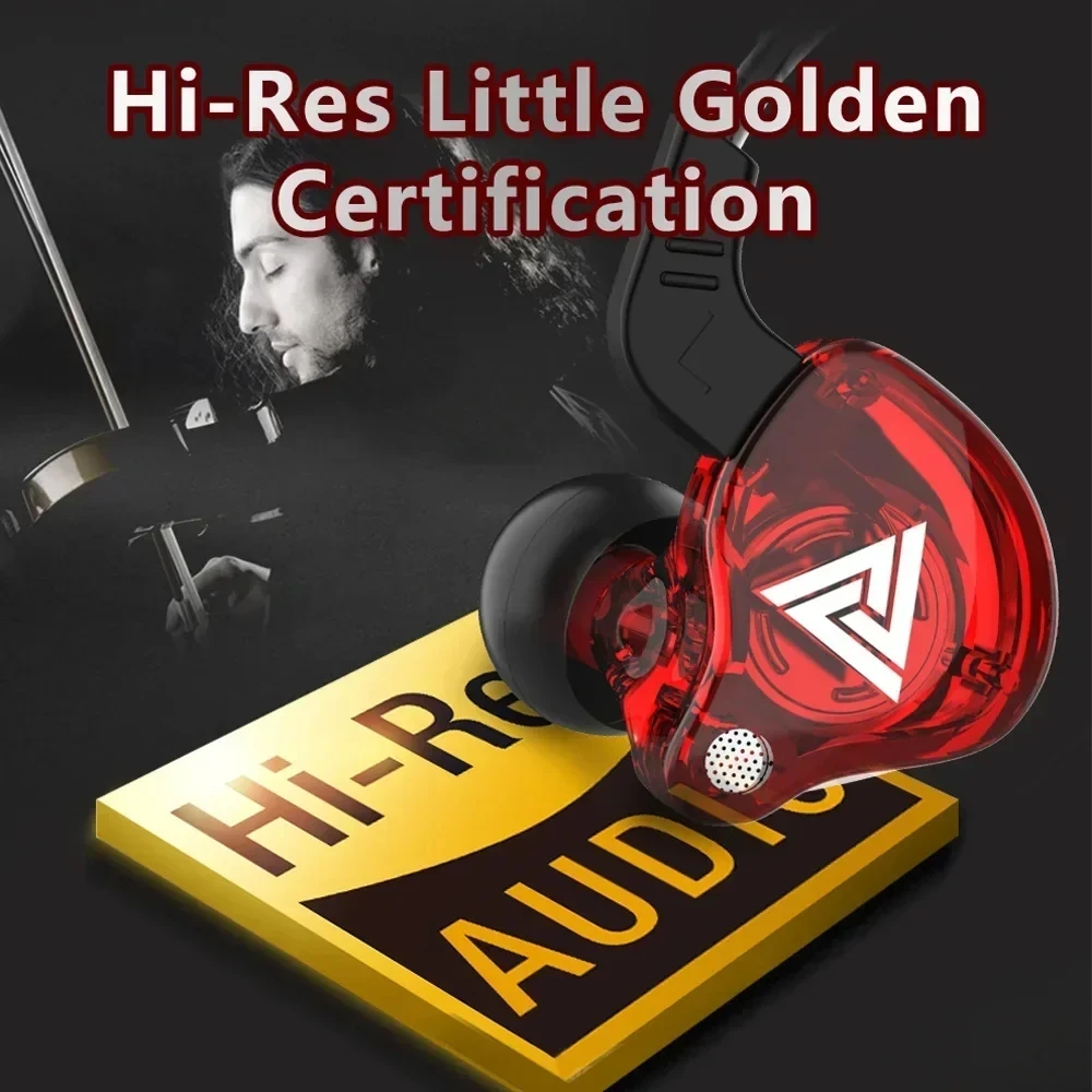 Фото Игровые наушники QKZ с микрофоном, универсальный разъем 3,5 мм, Hi-Fi спортивные наушники-вкладыши для бега, стереофоническая гарнитура с глубокими басами №3