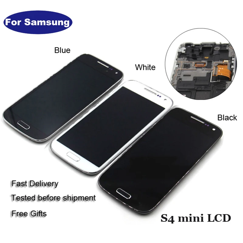 ЖК-дисплей для Samsung Galaxy s4 mini i9190 i9195 i9192 дисплей с сенсорным экраном и дигитайзером