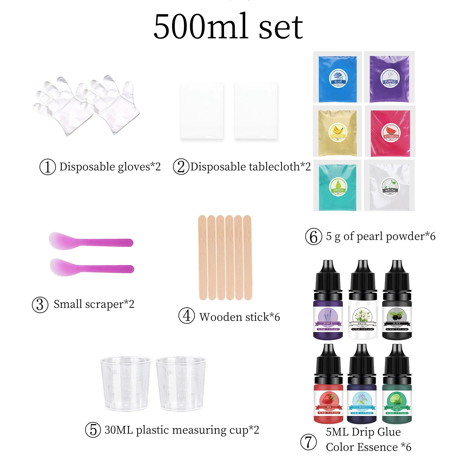 Набор клея для эпоксидной смолы 500/1000 мл 1:1