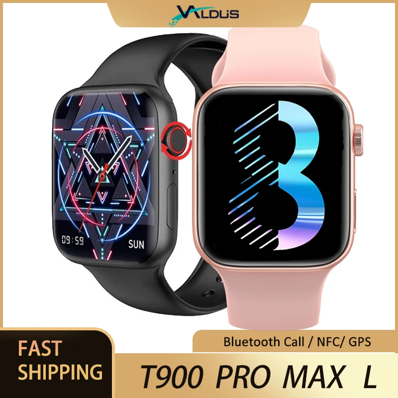 

Смарт-часы T900 Pro Max L IWO 14 Series 8, водонепроницаемые Смарт-часы с поддержкой Bluetooth, NFC, для Apple Android, PK i8 Pro Max