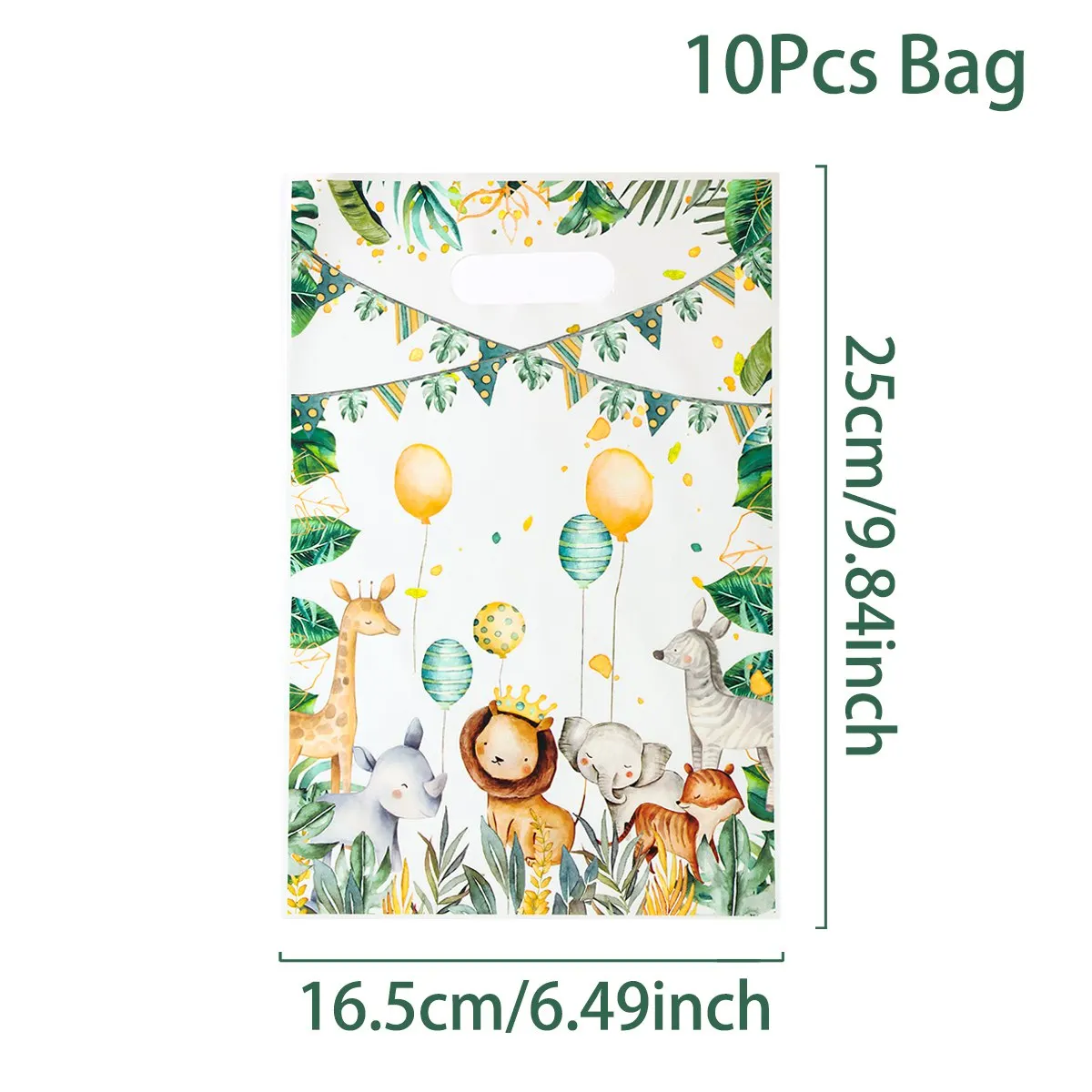 

Набор сумок-конфеток Wayfun, джунгли, пластик, 10 шт
