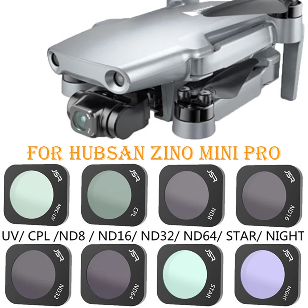 

Комплект фильтров MCUV CPL ND 8 16 32 64 для камеры Hubsan Zino Mini Pro