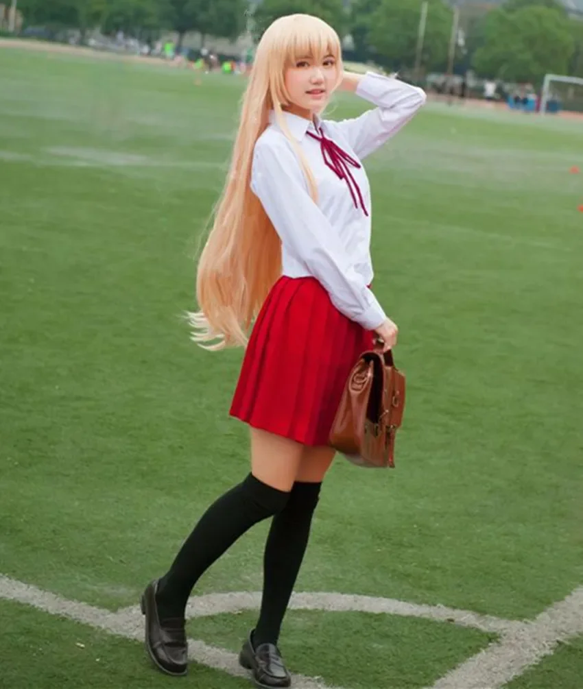 Женский костюм для косплея школьная форма из Японии и Южной Кореи + парик
