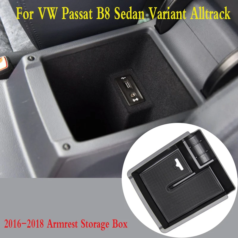 Подлокотник для VW Passat B8 седан вариант Alltrack 2016 2017 2018 коробка для хранения держатель телефона центральная консоль аксессуары для интерьера