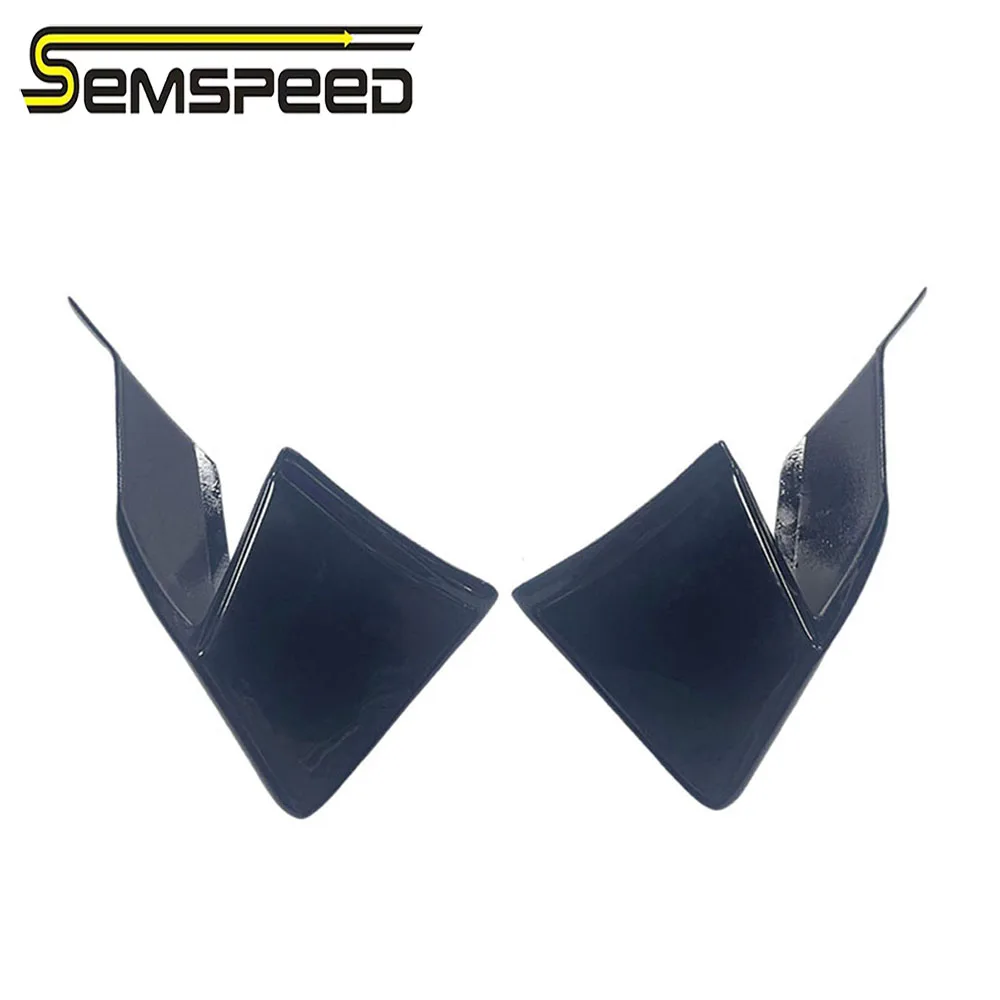 

SEMSPEED For Yamaha R6 Motorcycle Left Right Front Pneumatic Fairing Wing Tip Cover Protector For YZF R6 2019-2022 ABS Plastic
