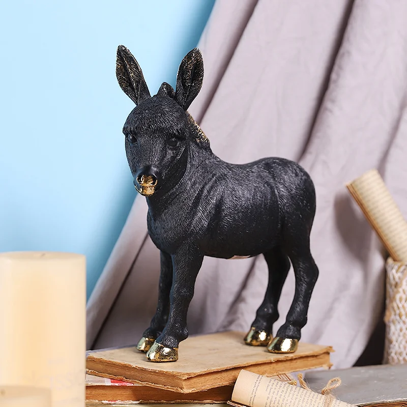 

Simulation Donkey Statue Resin Sculpture Art Crafts Decoration Room Decor Living Room Wine Cabinet Decoration