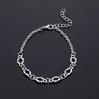 simple punk metal chain bracelet for women men fashion gold silver color adjustable chain bangle rock bracelet gift for friends