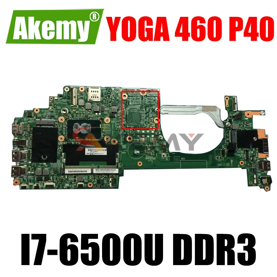 

FRU 01HY665 00UP145 01EN107 For Lenovo Thinkpad Yoga 460 P40 Laptop Motherboard 14283-2 With I7-6500U DDR3 100% Fully Tested