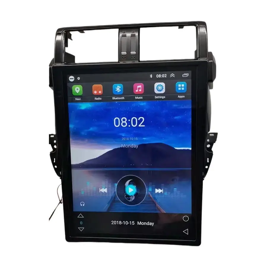 Автомобильный GPS-навигатор Tesla на Android 15 дюймов для TOYOTA Land Cruiser Prado 2014-2017 головное