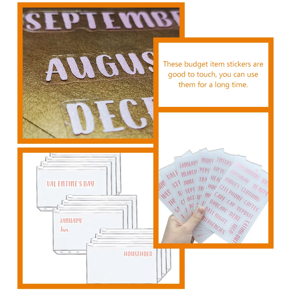 117 шт. денежный конверт розовое золото переплет наклейка многофункциональная