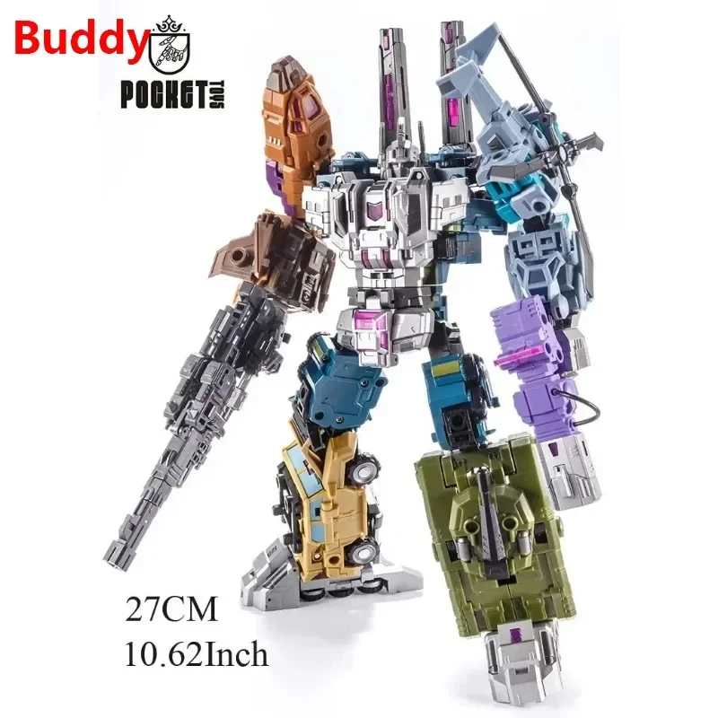 Фото Коллекционная фигурка PocketToys Transformation Bruticus 5 в 1 PT05 PT-05 Combo G1 Battle Titan 27 см, игрушка-трансформер, подарок, в наличии №2