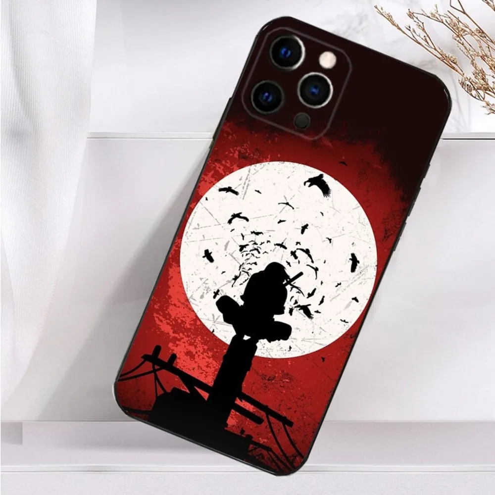 Чехол для телефона A-Anime U-Uchihas I-Itachis iPhone 16 15 14 13 12 11 Plus Pro Max XS X XR SE Mini 8 7 мягкий