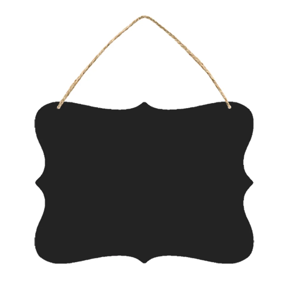 

Vintage Signs Wooden Chalkboard Twine Message Board Wall Decor Sign Bamboo Hanging Small Blackboard Office