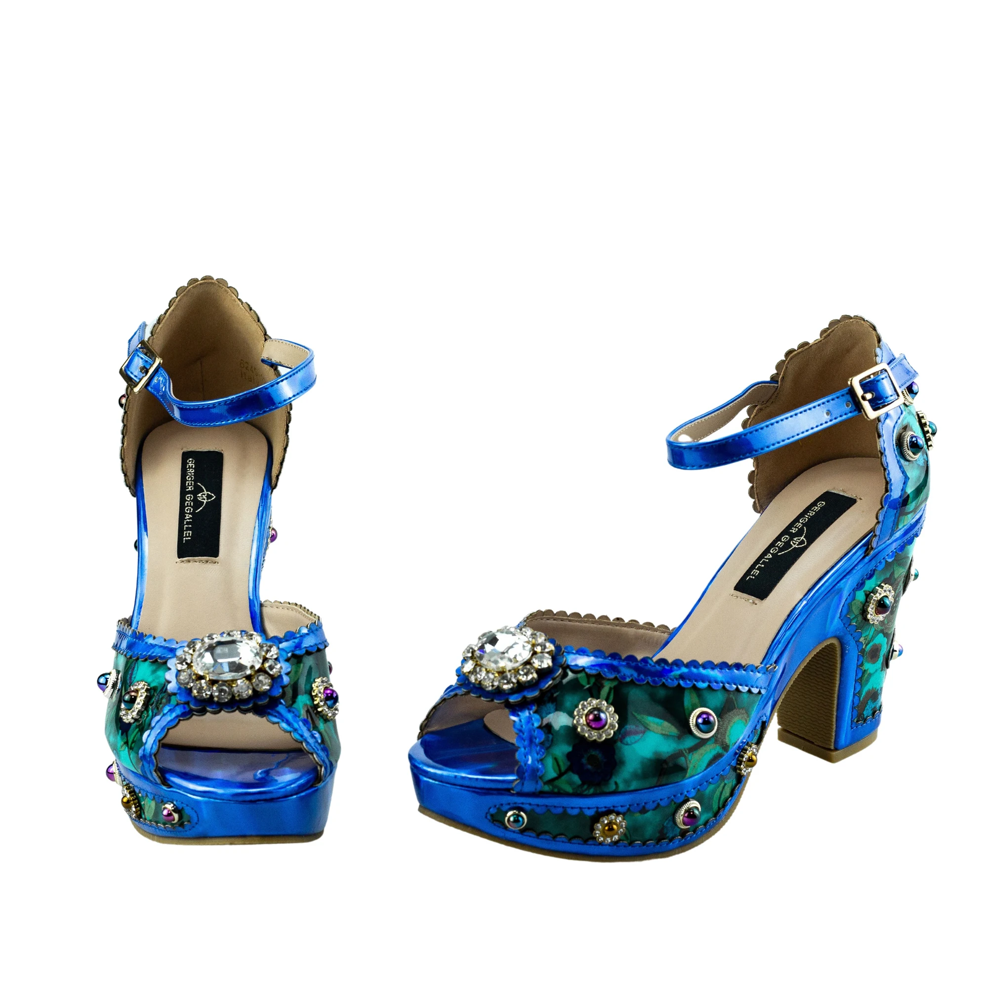 Fashion Italian Shoes and Bag Set Square High Heel Sandals with Purse African Party Wedding Nigerian High Heels and Purse Set