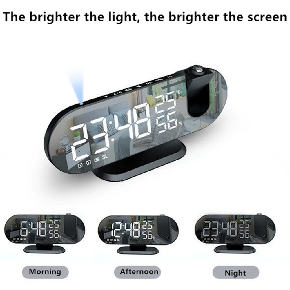 For Kids Digital Alarm Clock Usb Charge Led Desktop Alarm Cl