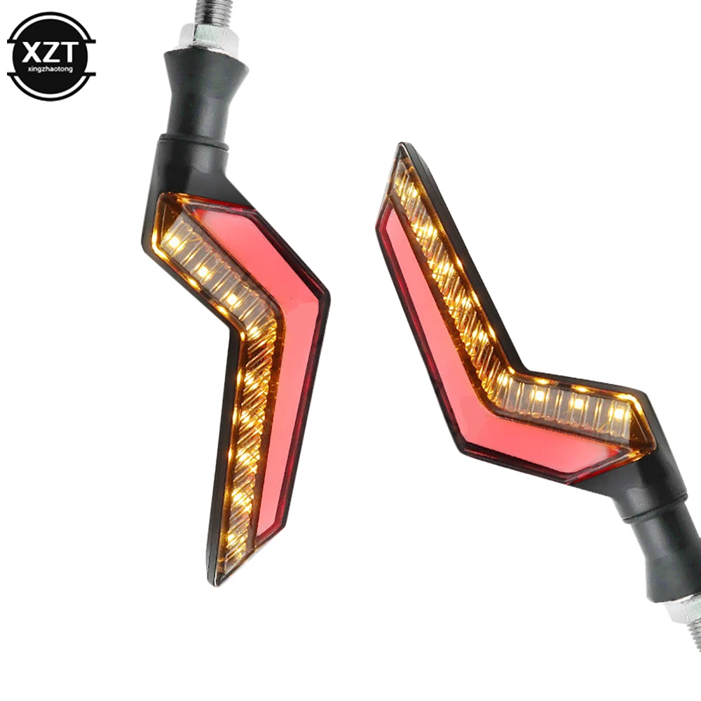 

1 пара мотоциклетных светодиодных мигающих ламп, гибкие мигающие сигналы, универсасветильник мотоциклетные поворотники, аксессуары для мотоциклов