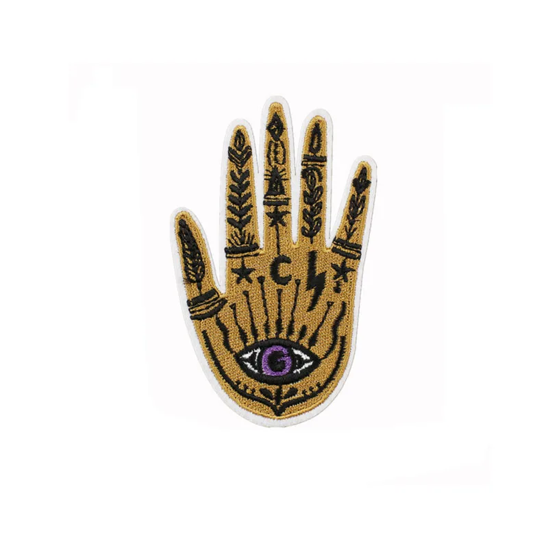 

Hippie Embroidery Patches for Clothing DIY Appliques for Clothing Sewing Fashion Personality Versatile Decorative Stickers Patch