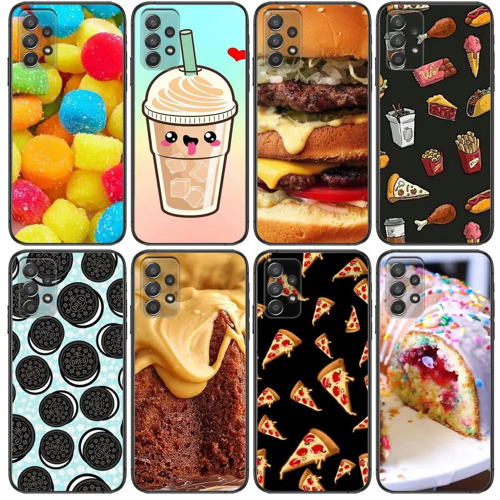 

HD-Only food can not live up to Phone Case Hull For Samsung Galaxy A70 A50 A51 A71 A52 A40 A30 A31 A90 A20E 5G a20s Black Shell