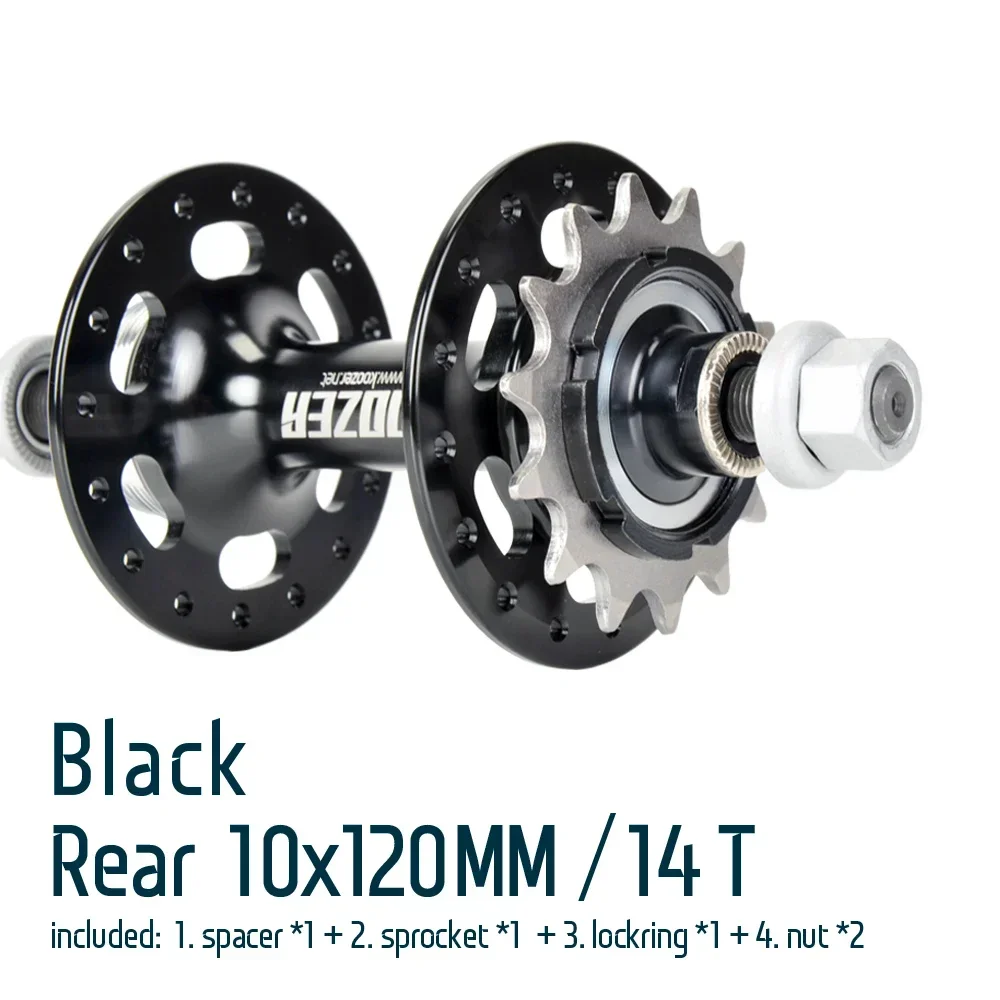 Односкоростной велосипед Koozer FX200 уличная гусеница сзади 10x120 мм 24 часа 32 отверстия