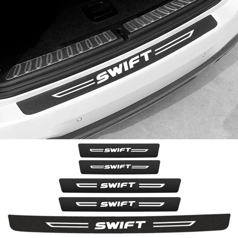 

5Pcs Car Trunk Bumper Door Sill Protector Threshold Stickers for Suzuki SWIFT BALENO GRAND IGNIS JIMNY SX4 SAMURAI VITARA ALTO