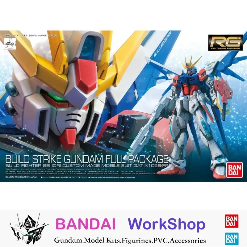 Bandai оригинальная Gundam 1/144 RG 23 фотография/FP Строительная страйка Gundam полная фотография набор моделей для сборки