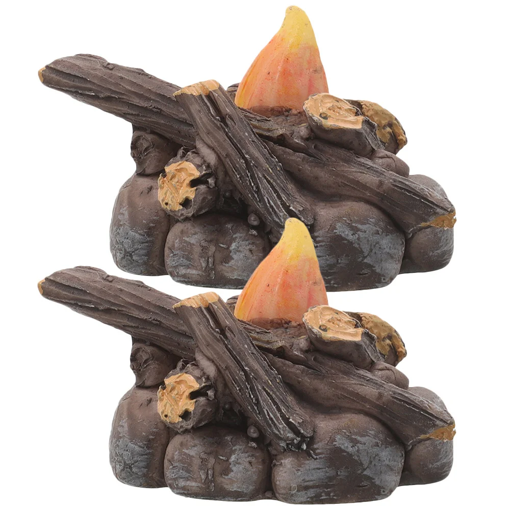 Микро-пейзаж поддельные украшения игрушки для костра из смолы фотоаксессуары