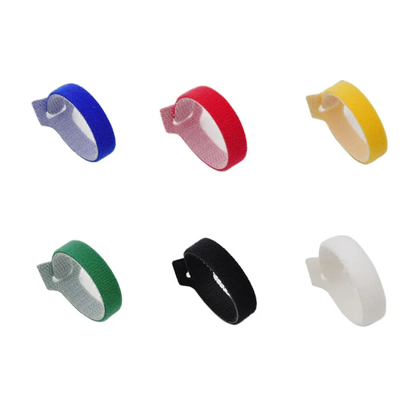 

10/30/50/100 шт., разноцветные Пластиковые Многоразовые Кабельные стяжки