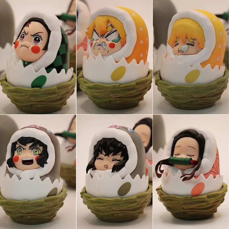 

Аниме-фигурка Kamado Tanjirou Nezuko Agatsuma Zenitsu из ПВХ, экшн-фигурка, рассекающий демонов, модель Kimetsu No Yaiba