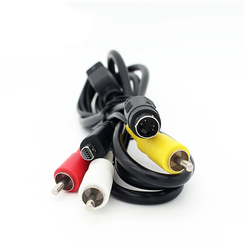 

VMC-15FS A/V High Quality Lead AV Cable 10-Pin DVI DV Connector to 3 RCA S-Video for Sony DCR Handycam Camcorder Digital Camera