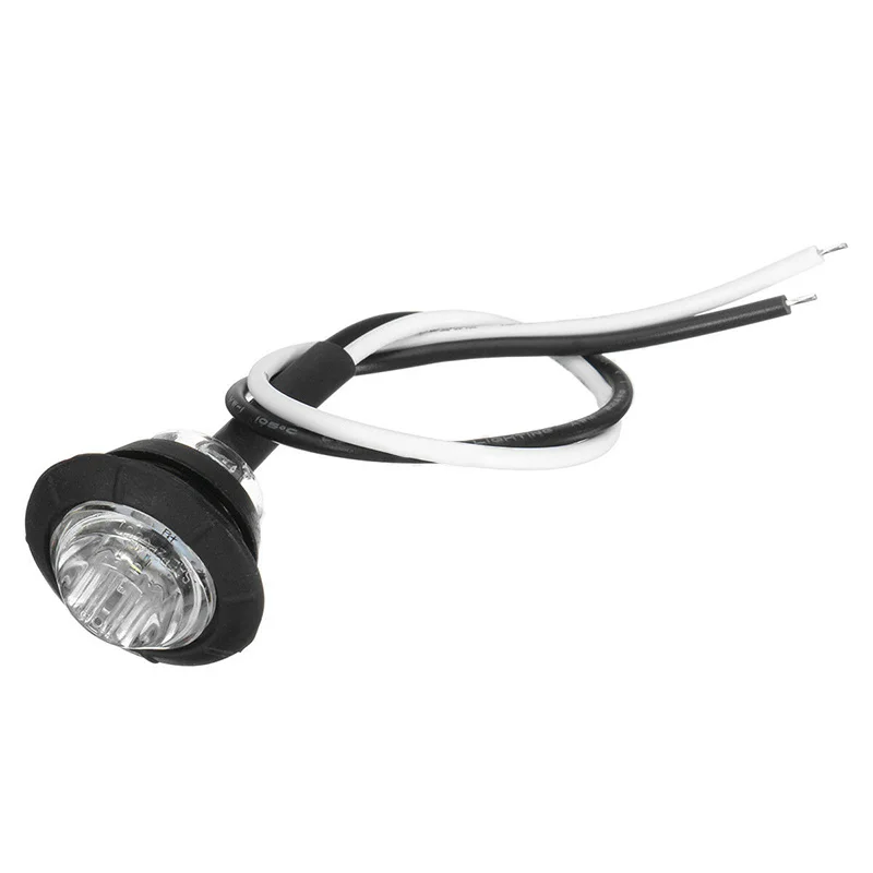 

Truck Lights Marker 12/24V Universal Trailer White Mini Round LED Button Lamps Durable Hot Stock Latest Useful
