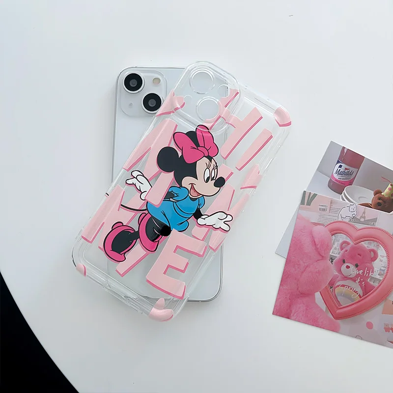 Мягкий ТПУ чехол для Samsung Galaxy Note 20 Ultra 10 Pro S24 S20 FE S21 S22 S23 Plus M33 M53 Hi Minnie Mickey Cartoon