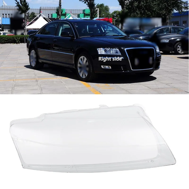 

Car Front Headlight Cover Lens Glass Headlamps Transparent Lampshade Lamp Shell Masks For Audi A8L 2004-2010