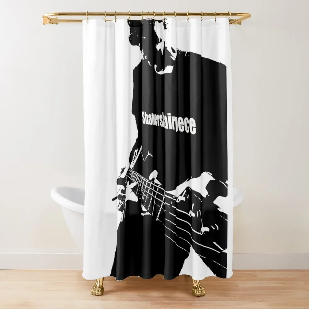 Shatnershairpiece играет в горячую гитару занавеска для душа ткань ванной комнаты