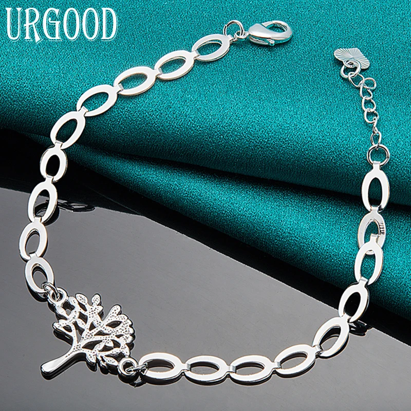 Искусственное дерево из серебра 925 пробы для женщин и мужчин модные ювелирные