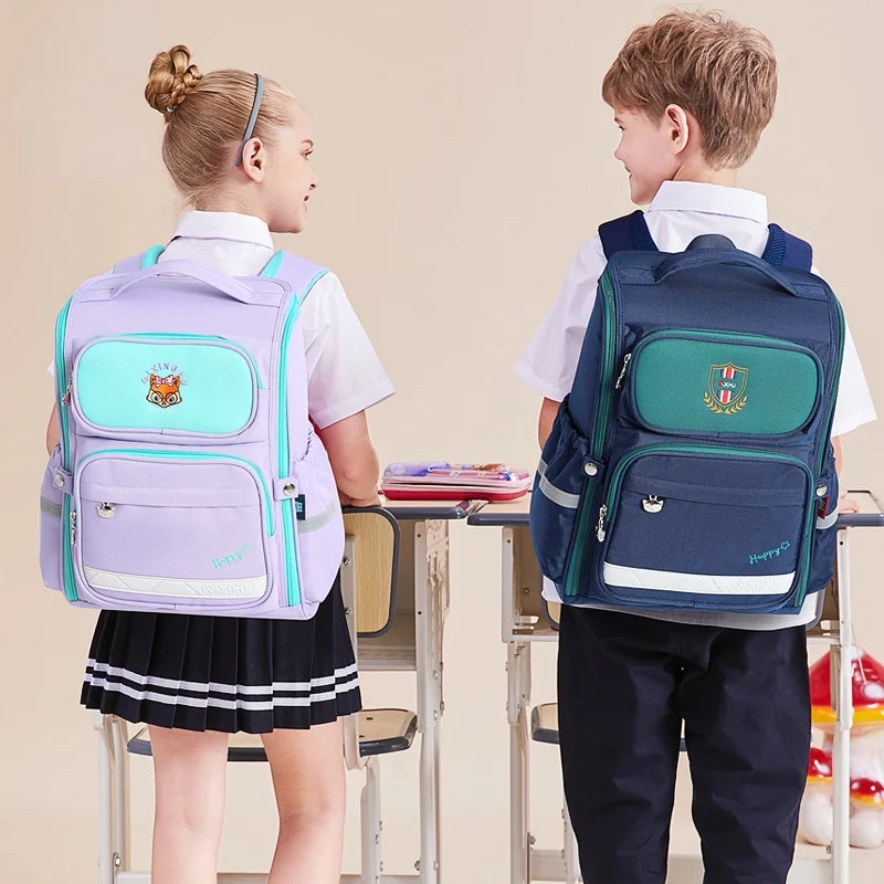 Boy Girl Primary School Students High-capacity Schoolbags New Children Fashion Backpacks for Grades 1-6 All-match Drop Shipping