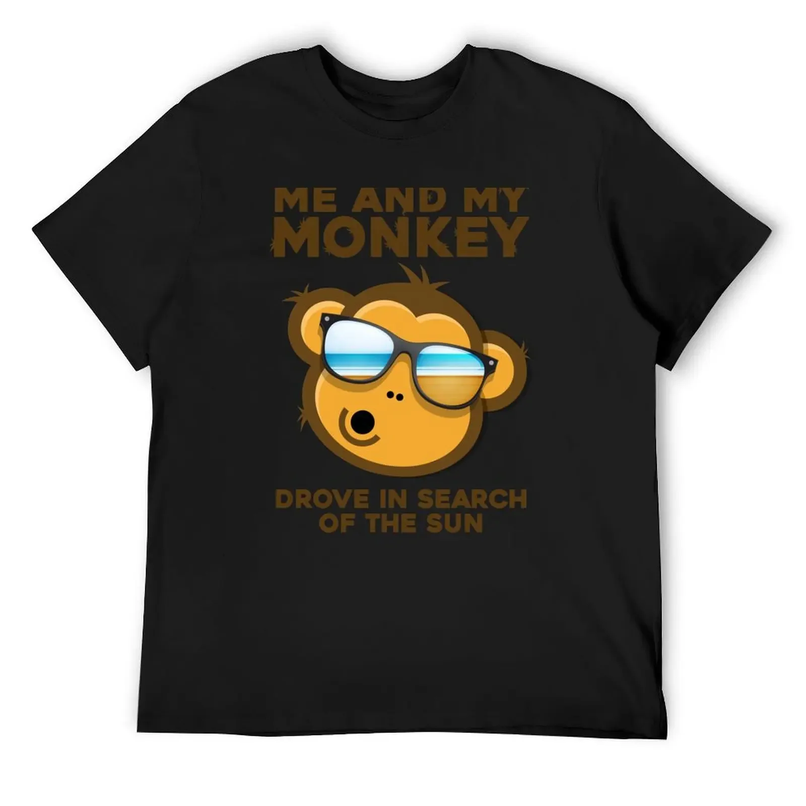 Onkey Sun Humor Me and my Monkey Mind Crazyness футболка забавная рубашка хлопковая мужская одежда на