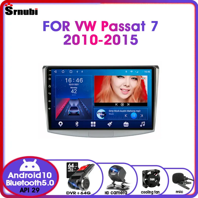 

Android 10.0 2din for Volkswagen Passat B7 B6 2010-2015 Magotan CC 4G NET Wifi RDS DSP IPS Car Radio Multimedia Video Player DVD