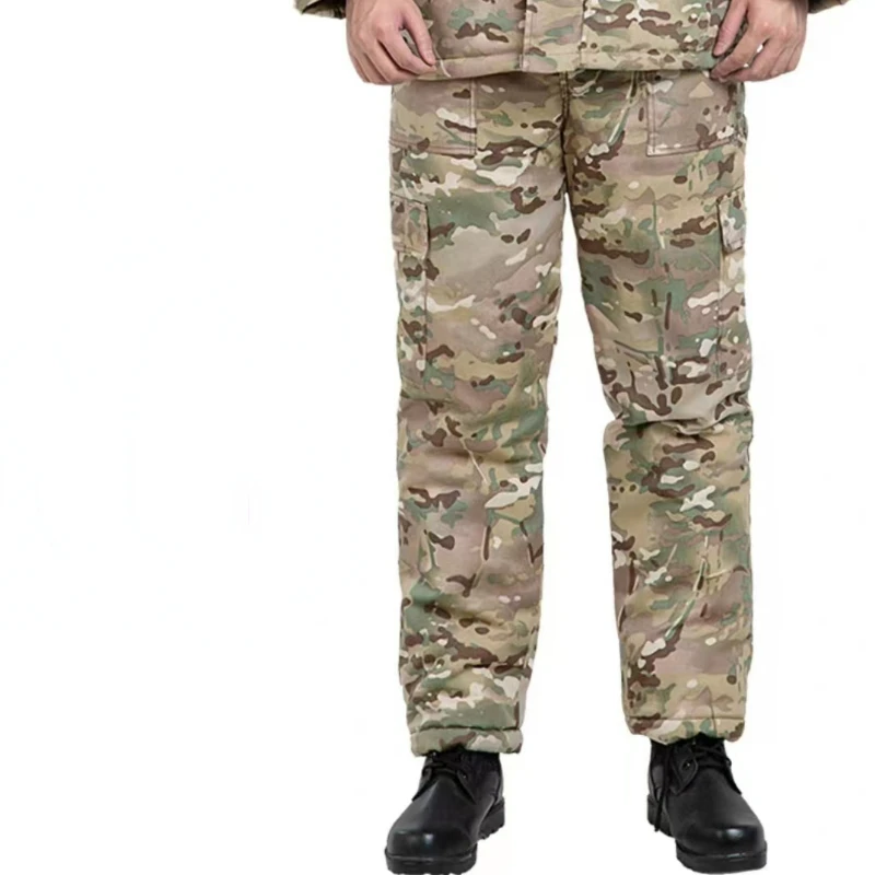 -25°F Outdoor Thick Cotton Pants Waterproof Hunting Clothes Airsoft Camping Winter Army Camouflage Pants Military Tactical Pants